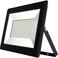 LED Bouwlamp 100W - Waterdichte LED Schijnwerper 4000K. Mat Zwart - thumbnail