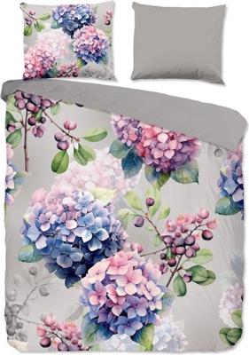 Good Morning Dekbedovertrek "hortensia bloemen" - Grijs - (200x200/220 cm) - Katoen Good Morning Dekbedovertrek "hortensia bloemen" - Grijs - (200x200/220 cm) - Katoen