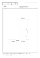 Lucide EVIN - Tafellamp - 1xE27 - Opaal - thumbnail