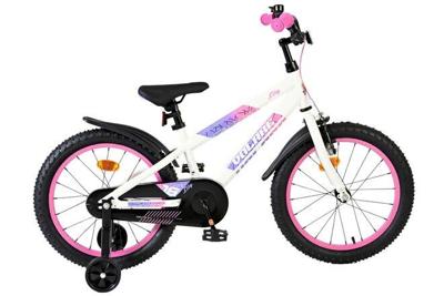 Volare lily kinderfiets - meisjes - 18 inch - wit roze paars
