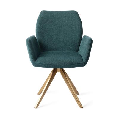 Jesper Home Eetkamerstoel 'Misaki' Turn Gold, Draaibaar, kleur Merry Mermaid