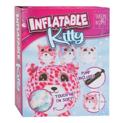 Take Me Home opblaas knuffeldier met pomp, 23cm