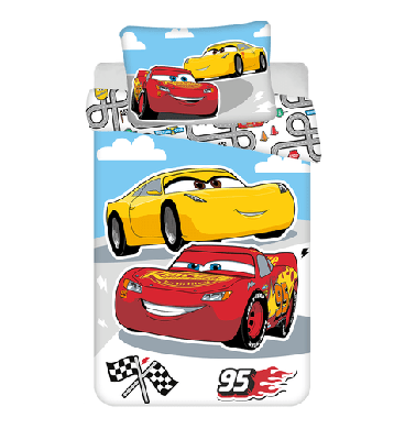Cars peuterdekbedovertrek Road- 100 x 135 cm - Katoen
