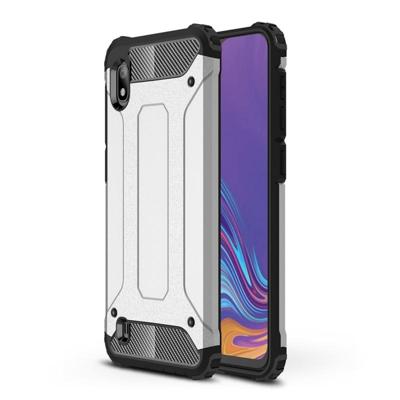 Magic Armor TPU + PC combinatie Case voor Galaxy A10 (zilver)
