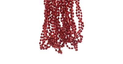 Kralenketting plastic diamant 270cm rood KSD - Ksd