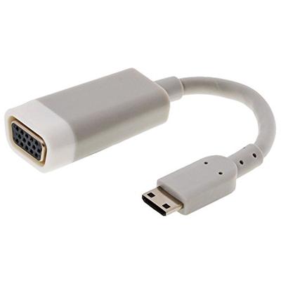 Delock 65471 HDMI / VGA Adapter [1x HDMI-stekker C mini - 1x VGA-bus] Wit 15.00 cm