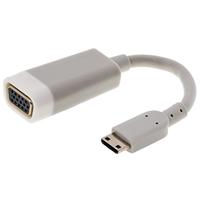 Delock 65471 HDMI / VGA Adapter [1x HDMI-stekker C mini - 1x VGA-bus] Wit 15.00 cm - thumbnail