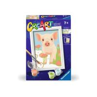 Ravensburger creart schilderen op nummer - varken - thumbnail