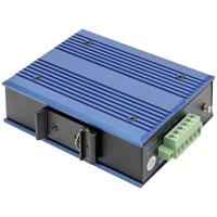 DIGITUS Netwerk Switch - 5-poorts Gigabit Ethernet - 4x RJ45 + 1x SFP-poort - Unmanaged - 10/100/1000 Mbps - DIN rail & wandmontage - IP40 - industriële serie - Blauw - thumbnail