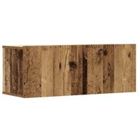 6-delig Tv-meubelset wandmontage bewerkt hout oud houtkleurig - thumbnail