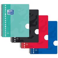 Collegeblok Oxford School A5+ lijn 17-gaats 160 pagina&apos;s 80gr assorti | 5 stuks - thumbnail