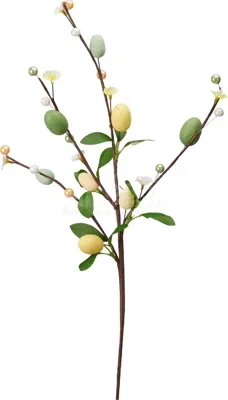 Paastak met Eieren Groen en Geel 65cm