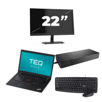 Lenovo ThinkPad T480s - Intel Core i7-8e Generatie - 14 inch - 16GB RAM - 256GB SSD - Windows 11 + 1x 22 inch Monitor - thumbnail