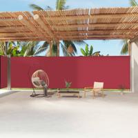 VidaXL Windscherm uittrekbaar 220x1200 cm rood - thumbnail