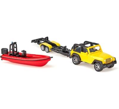 Siku 1658 jeep met boot - thumbnail