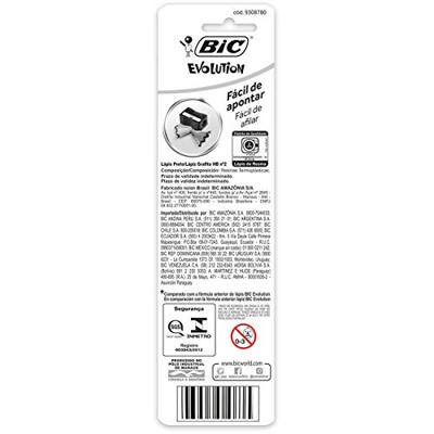 Bic potlood Evolution 650 HB, blister van 4 stuks