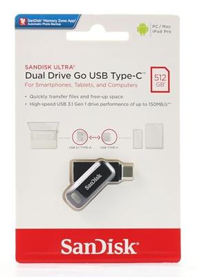 SanDisk Ultra Dual Drive Go USB flash drive 512 GB USB Type-A / USB Type-C 3.2 Gen 1 (3.1 Gen 1) Zwart - thumbnail