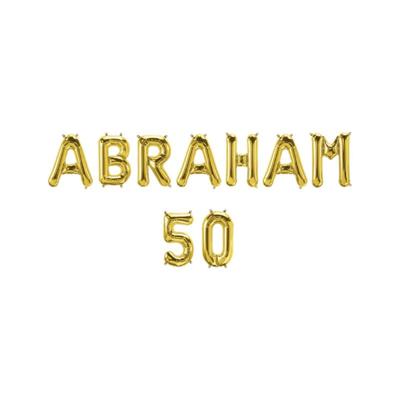 Paperdreams Folie ballon slinger - abraham 50