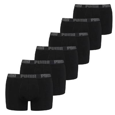 Puma everyday Boxershorts 6-pack zwart