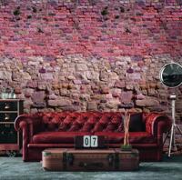 Livingwalls The Wall II - Rood - Steenlook - 392461 - thumbnail