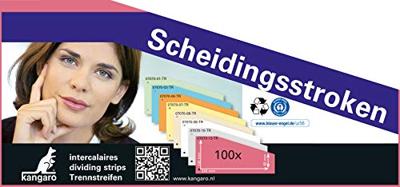 Kangaro 07070-13-TR Scheidingsstrook 2-gaats Trapezium 180gr RC Roze