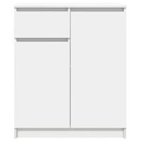 Dressoir met lade 71x35x84 cm spaanplaat wit - thumbnail