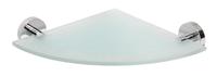 Glazen Hoek Planchet Sapho X-Round 25.5x5.5 cm Chroom - thumbnail