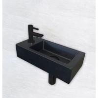 Fonteinset Wiesbaden Mini Rhea 36x18x9 cm Links Mat Zwart - thumbnail