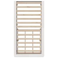 Bedframe met opslag Wit 210 x 118 x 30 cm Massief grenenhout - thumbnail