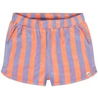 Tumble & Dry zomer short meisjes - lila/oranje gestreept - Reine - thumbnail