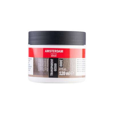 Gesso amsterdam mini 3000 120ml transparant | 4 stuks