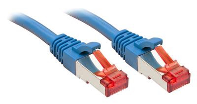 LINDY 47718 RJ45 Netwerkkabel, patchkabel CAT 6 S/FTP 1.50 m Blauw Vergulde steekcontacten 1 stuk(s)