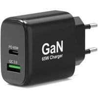 GaN USB-C & USB-A wandlader - PORT DESIGNS - 902104EU - 65 W - Zwart - thumbnail