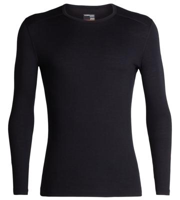 Icebreaker 200 Oasis LS Crewe Thermoshirt Heren Black L
