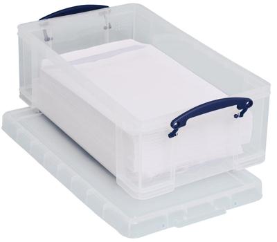 Opbergbox really useful 12 liter transparant wit Opbergbox really useful 12 liter transparant wit