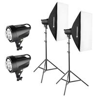 Bresser BRT-200B 2x 200W studio flitsset - thumbnail