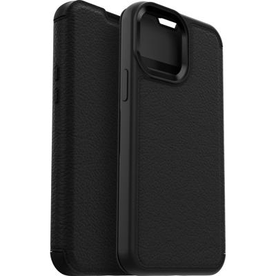 Otterbox - Strada Case wallet hoes - iPhone 13 Pro Max - Zwart + Lunso Tempered Glass Otterbox - Strada Case wallet hoes - iPhone 13 Pro Max - Zwart + Lunso Tempered Glass