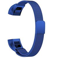 FitBit Alta HR Milanese bandje - Maat: Small - Blauw - thumbnail