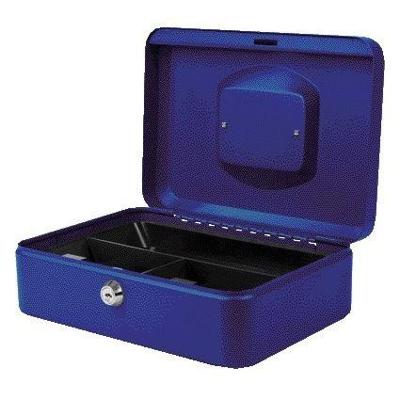Geldkist pavo 250x180x90mm blauw