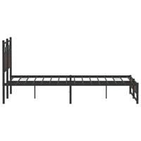 Bedframe zonder matras bewerkt hout bruin eikenkleur 140x200 cm - thumbnail