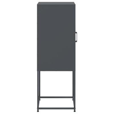 Hoge kast 36x39x107 cm staal antracietkleurig