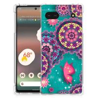 Google Pixel 6A Back Cover Cirkels en Vlinders - thumbnail