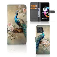 Telefoonhoesje | Met pasjeshouder | voor Motorola Edge 20 Lite Vintage Pauwen - thumbnail