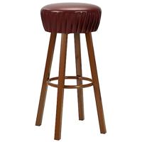 vidaXL Barstoelen 2 st kunstleer bruin - thumbnail