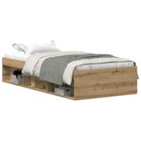 Bedframe zonder matras 75x190 cm spaanplaat ambachtelijk - thumbnail