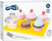 Small Foot houten speeleten cupcakes en cake set, 13dlg. - thumbnail