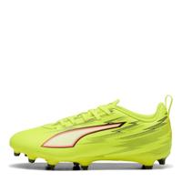 PUMA Ultra 6 Play Gras / Kunstgras Voetbalschoenen (MG) Kids Neongeel Rood Zwart - thumbnail