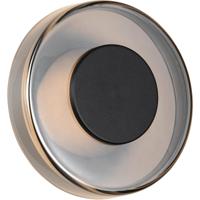 LED Wandlamp - Wandverlichting - Trion Ronde - 10W - Warm Wit - 3000K - Dimbaar - Mat Zwart - Metaal - thumbnail