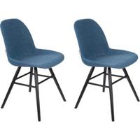 Zuiver Eetkamerstoel 'Albert Kuip' Soft, kleur Blauw - thumbnail