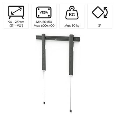 Hama Tv-muurbeugel Ultraslim Vast 229 Cm (90) Tot 80 Kg Extra Plat Antr.